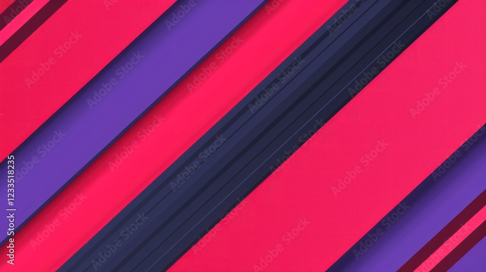 Abstract Diagonal Stripes: A Vibrant Composition of Pink, Purple, and Dark Blue Abstract Diagonal Stripes: A Vibrant Composition of Pink, Purple, and Dark Blue