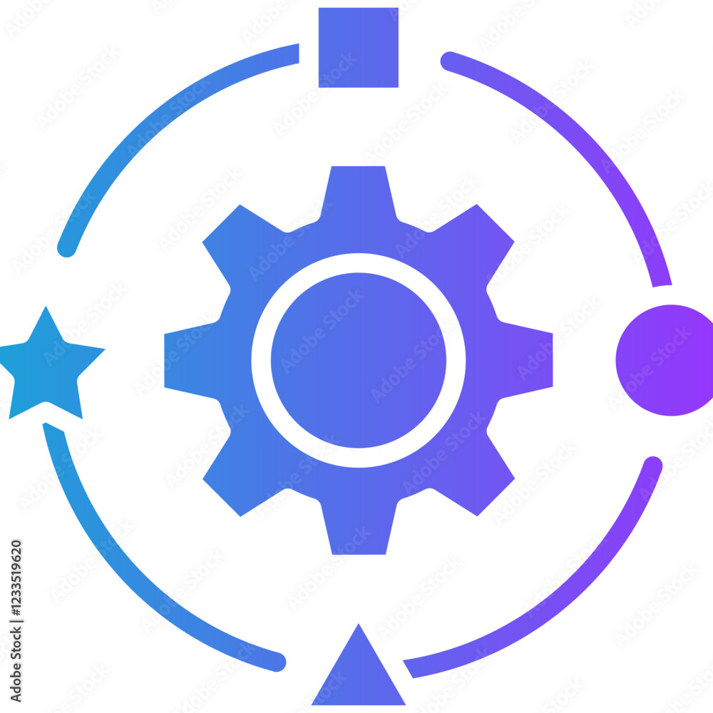 Continuity Framework glyph gradient icon Continuity Framework glyph gradient icon