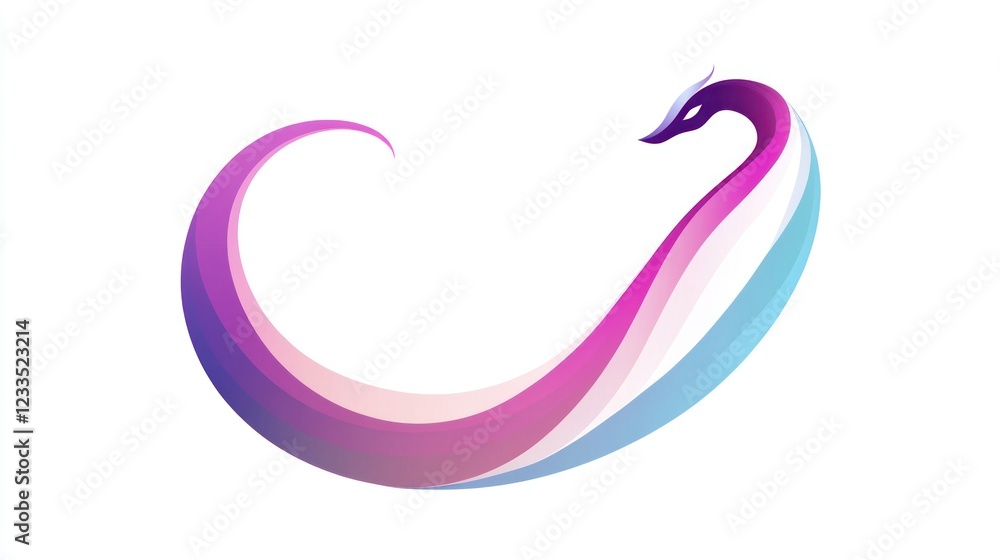 Abstract Colorful Dragon Design Illustration Abstract Colorful Dragon Design Illustration