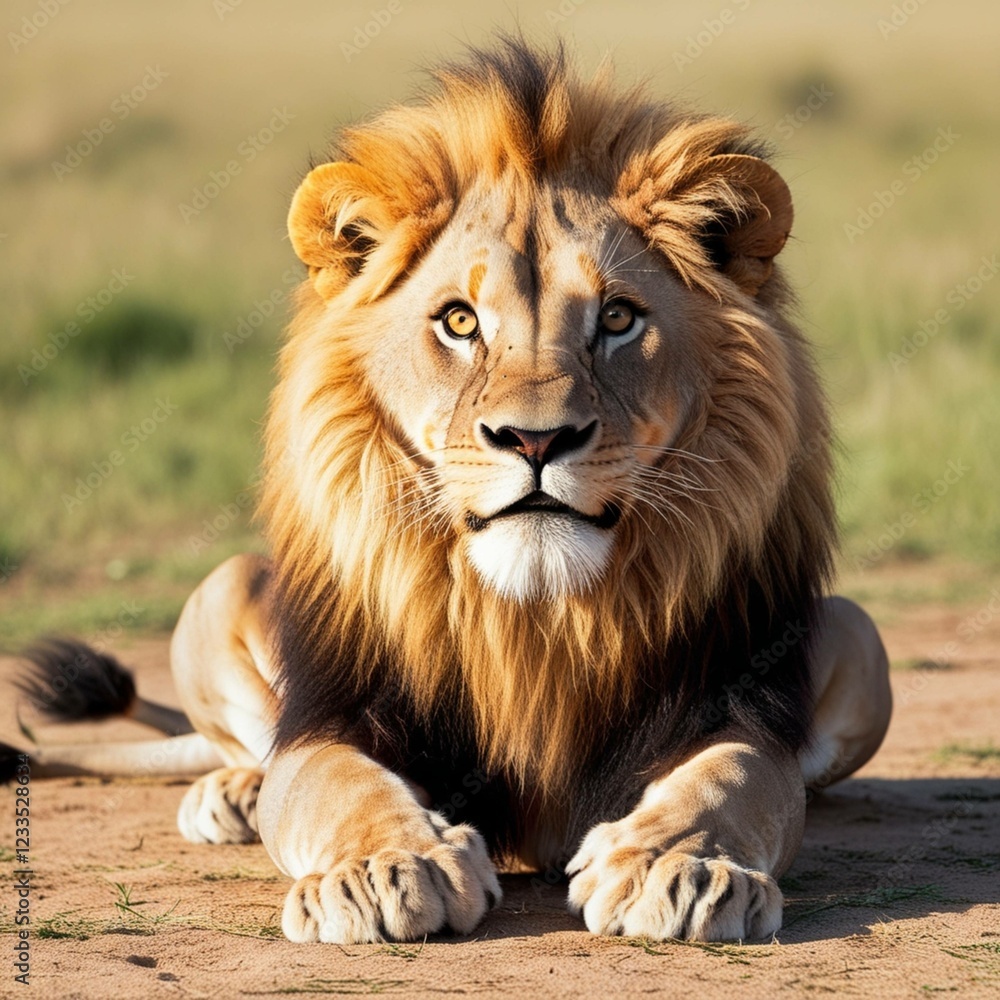 Obraz premium A cute lion 