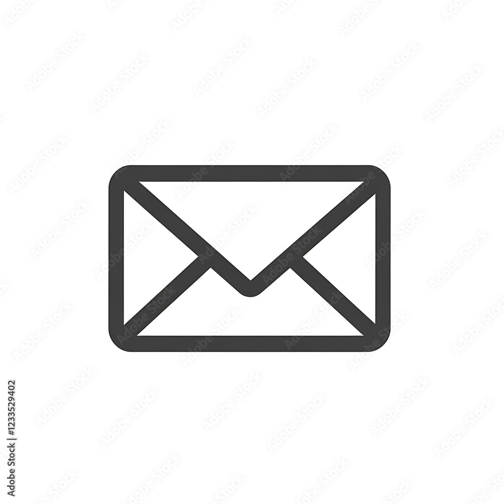 Simple Envelope Icon Graphic Design Illustration Simple Envelope Icon Graphic Design Illustration