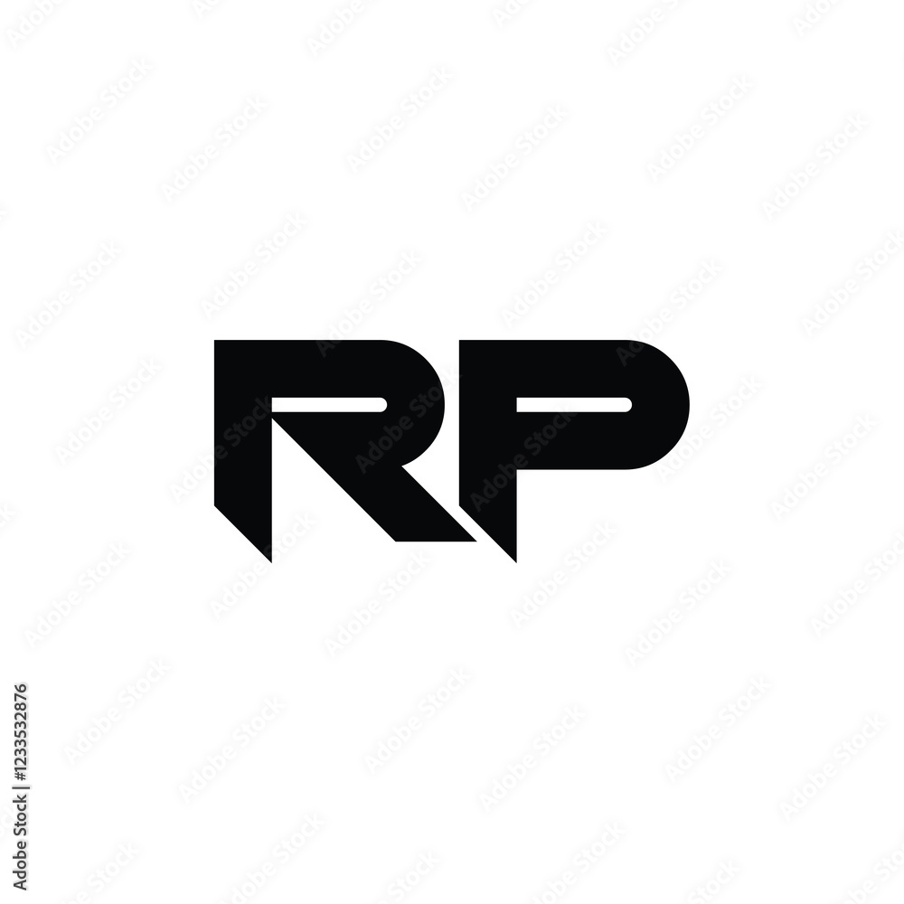 RP monogram logo design letter text name symbol monochrome logotype alphabet character simple logo RP monogram logo design letter text name symbol monochrome logotype alphabet character simple logo