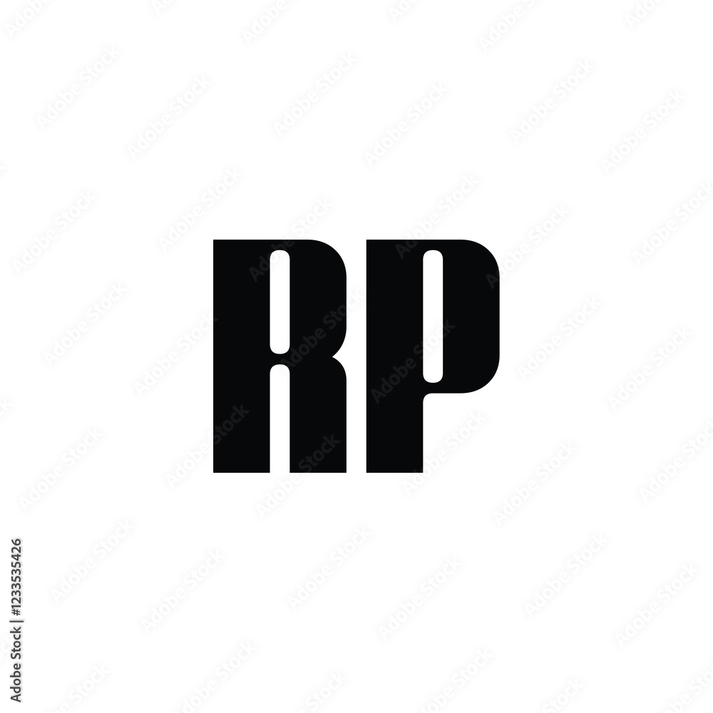 RP monogram logo design letter text name symbol monochrome logotype alphabet character simple logo RP monogram logo design letter text name symbol monochrome logotype alphabet character simple logo