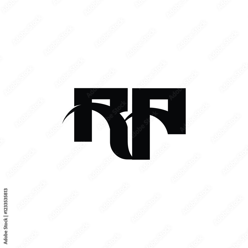 RP monogram logo design letter text name symbol monochrome logotype alphabet character simple logo RP monogram logo design letter text name symbol monochrome logotype alphabet character simple logo