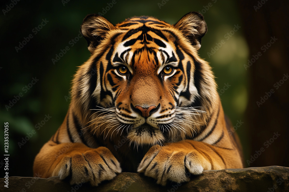 Fototapeta premium Close up of a tiger