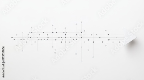 A timeline with a horizontal arrow pointing forward, dotted with milestones, on a clean white background. 