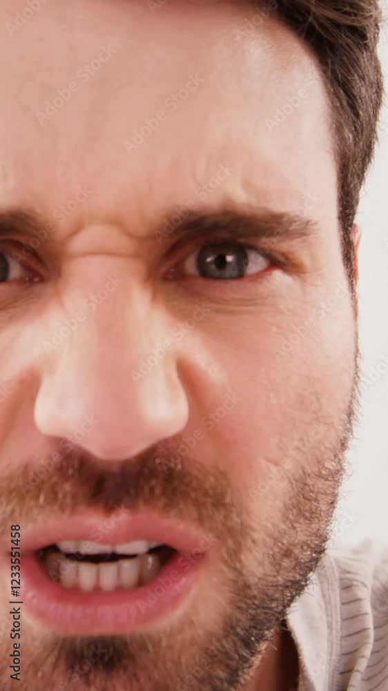 Portrait of frustrate man Portrait of frustrate man