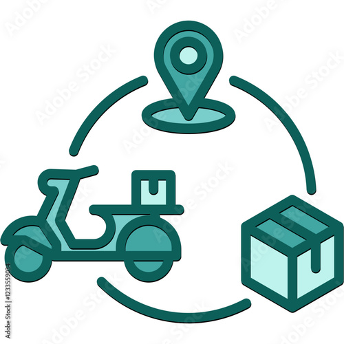 Supply Chain solid icon