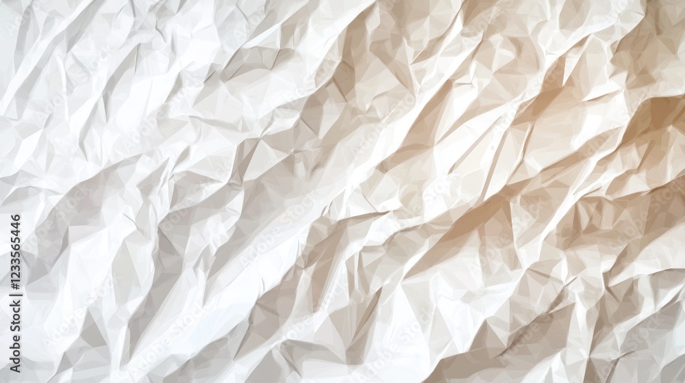 Obraz premium Crumpled white paper texture background.
