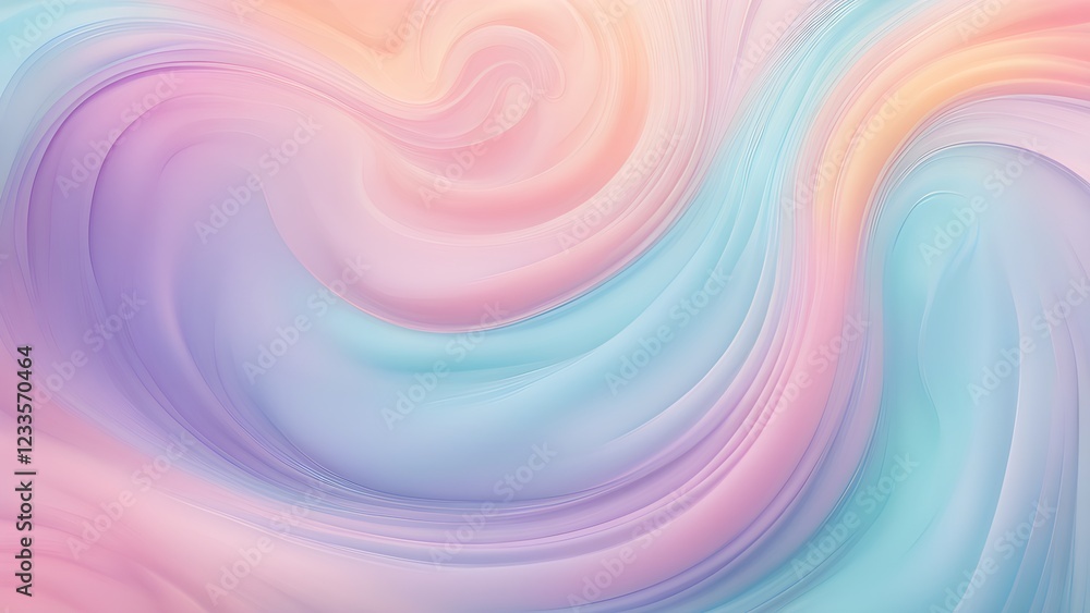 Abstract pastel swirls background with flowing, pastel pink, blue, and peach colors. Abstract pastel swirls background with flowing, pastel pink, blue, and peach colors.