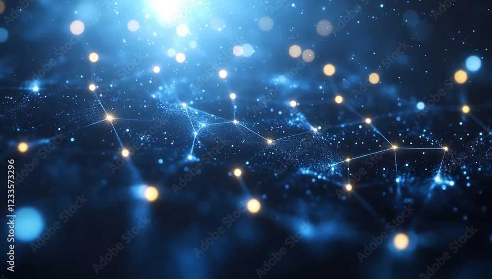 Obraz premium Abstract Network Connection: Digital Universe