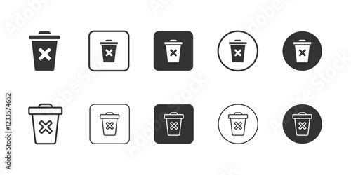 delete, bin, rubbish, trash, eliminate, garbage, button, can, rubbish, uninstall, Essential Icons and Trending Styles for Mobile Apps, Websites, and Software. Minimalistic, Flat Design, Line Icons.