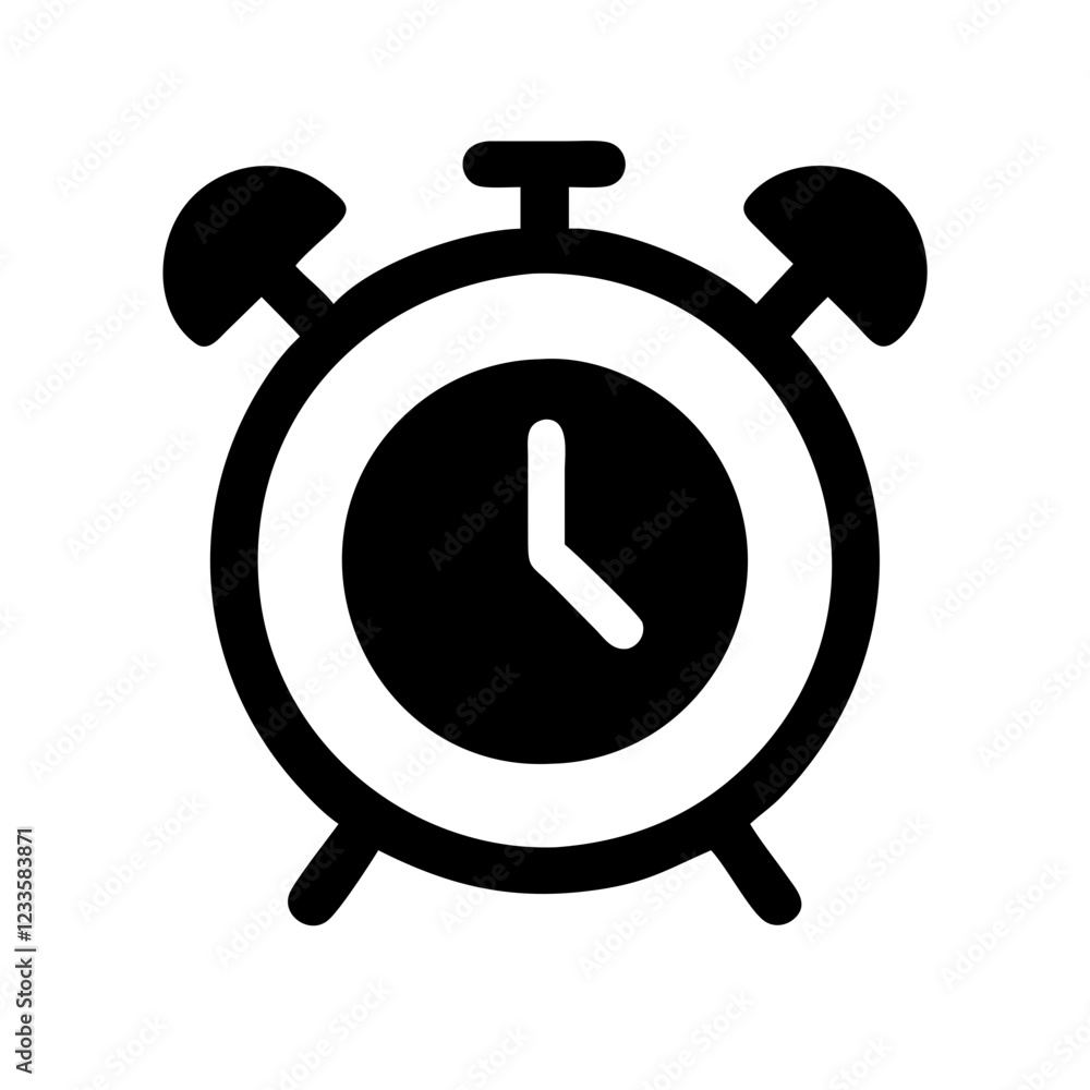 Alarm Clock Vector Icon – Time and Reminder Symbol Alarm Clock Vector Icon – Time and Reminder Symbol