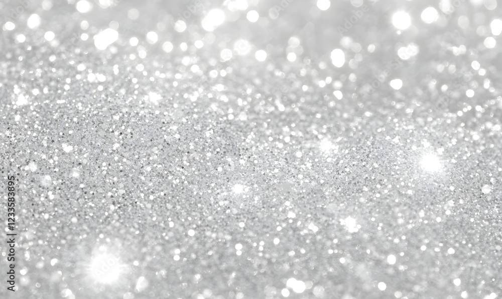 Sparkling silver glitter texture background, ideal for festive designs Sparkling silver glitter texture background, ideal for festive designs