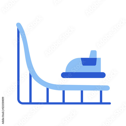 roller coaster icon design	