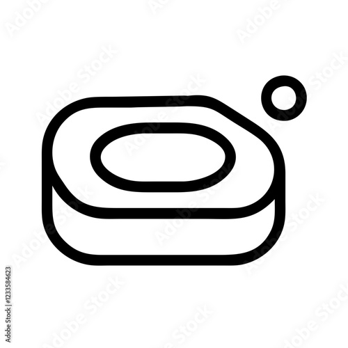 Bar of Soap Vector Icon – Cleanliness and Hygiene Symbol