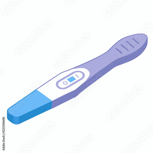 Kit test icon isometric Urine pregnant Stick ovulation vector illustration (4)