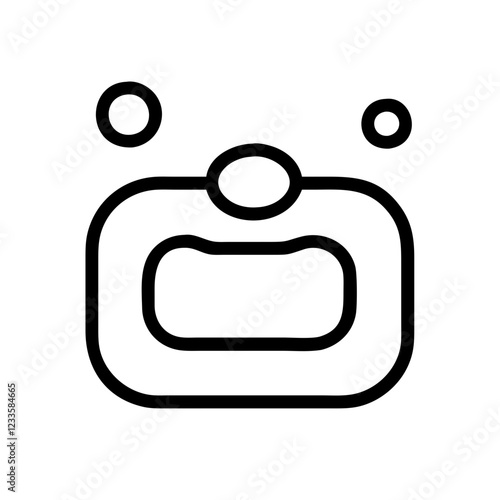 Bar of Soap Vector Icon – Cleanliness and Hygiene Symbol
