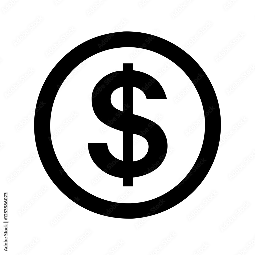 Dollar Symbol Vector Icon – Currency and Finance Symbol Dollar Symbol Vector Icon – Currency and Finance Symbol