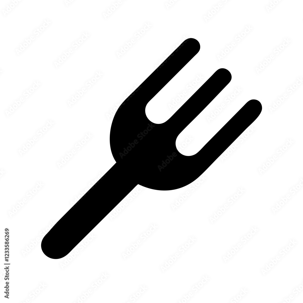 Fork Vector Icon – Dining and Utensil Symbol Fork Vector Icon – Dining and Utensil Symbol