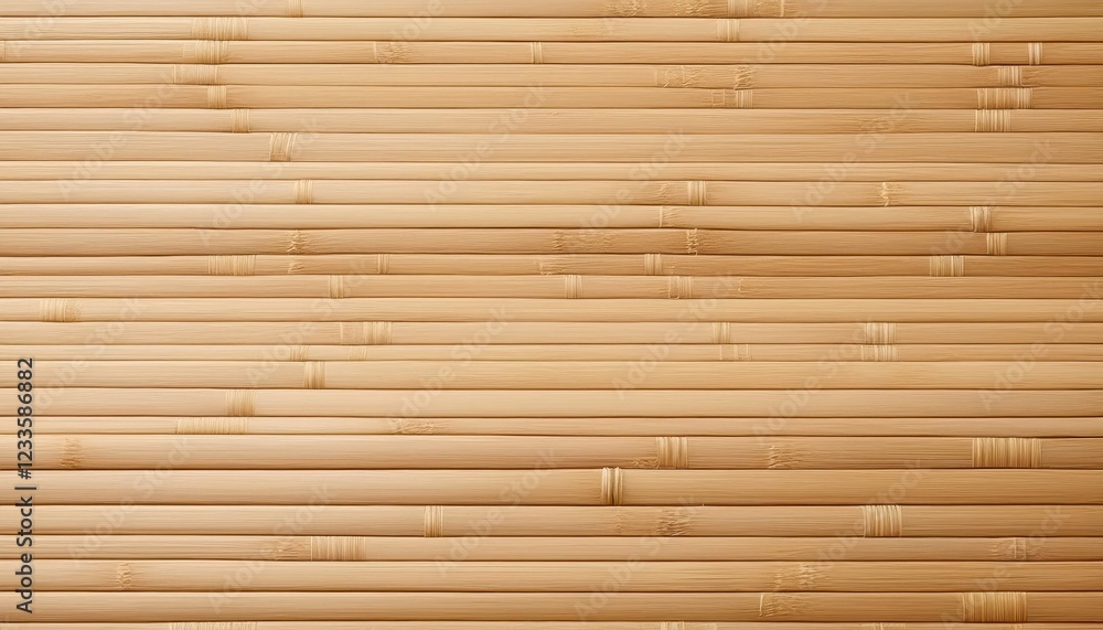 Striking Wide Cane Light Bamboo Veneer Textures, Showcasing a Subtle Grain Pattern at Dusk, Evoking a Serene and Organic Ambiance. Striking Wide Cane Light Bamboo Veneer Textures, Showcasing a Subtle Grain Pattern at Dusk, Evoking a Serene and Organic Ambiance.