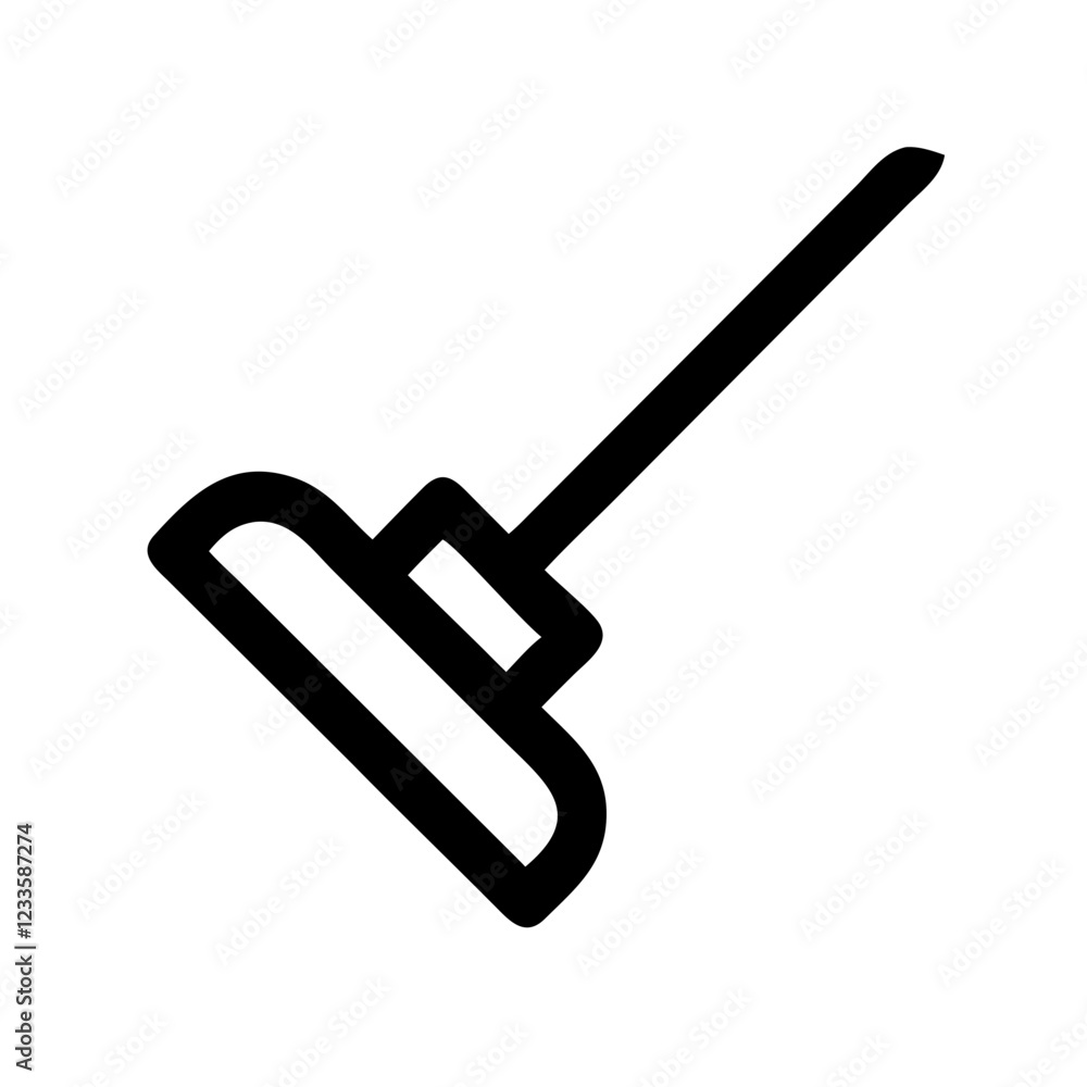 Mop Vector Icon – Cleaning and Household Tool Symbol Mop Vector Icon – Cleaning and Household Tool Symbol