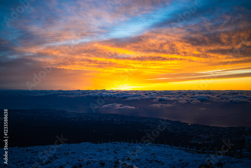 Korea's Highest Mountain Hallasan Sunrise photo