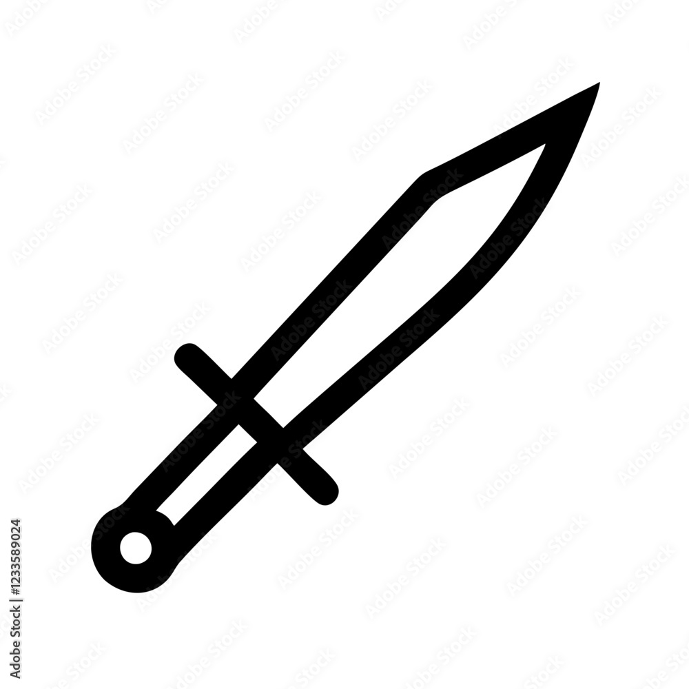 Sword Vector Icon – Sharp and Strong Weapon Symbol Sword Vector Icon – Sharp and Strong Weapon Symbol