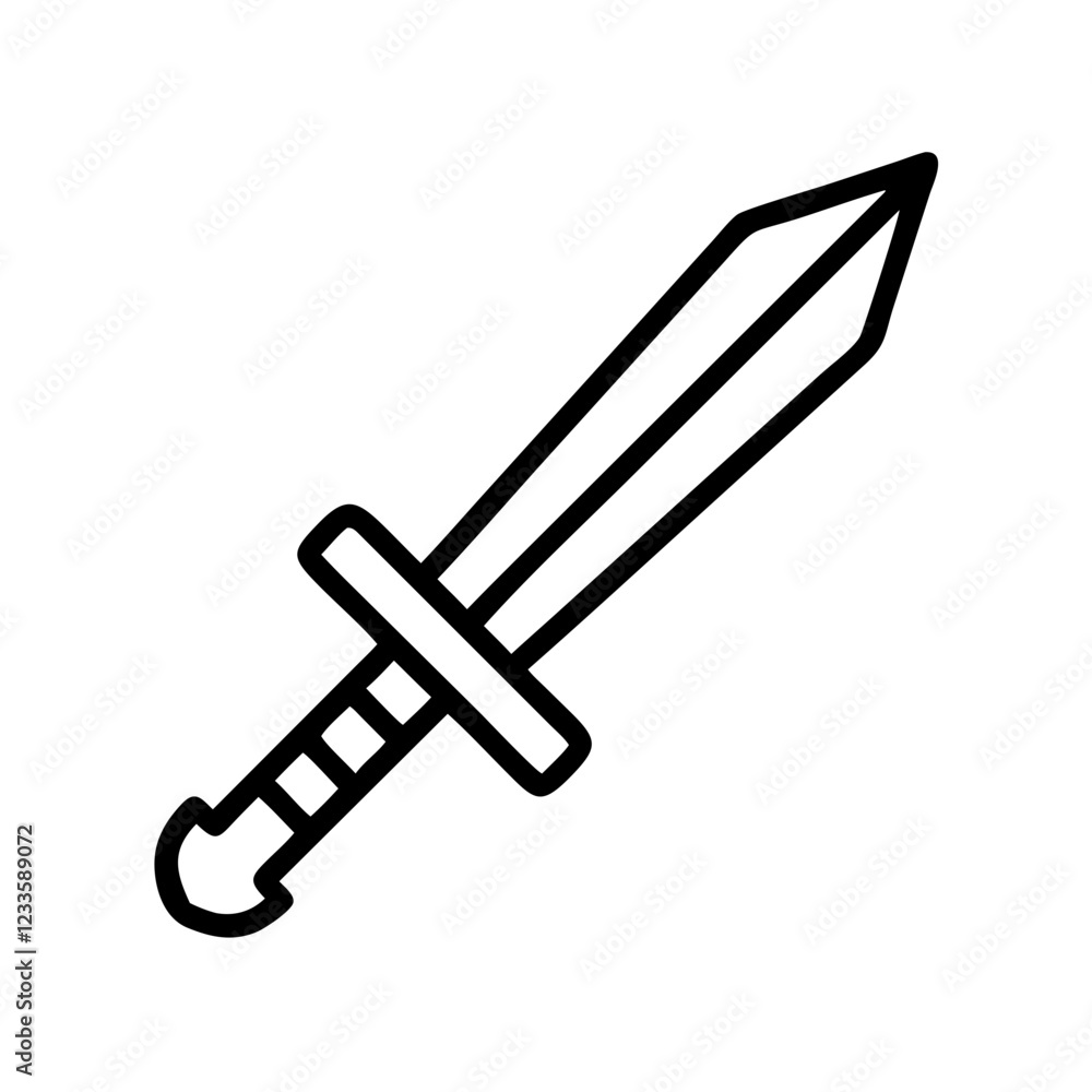 Sword Vector Icon – Sharp and Strong Weapon Symbol Sword Vector Icon – Sharp and Strong Weapon Symbol