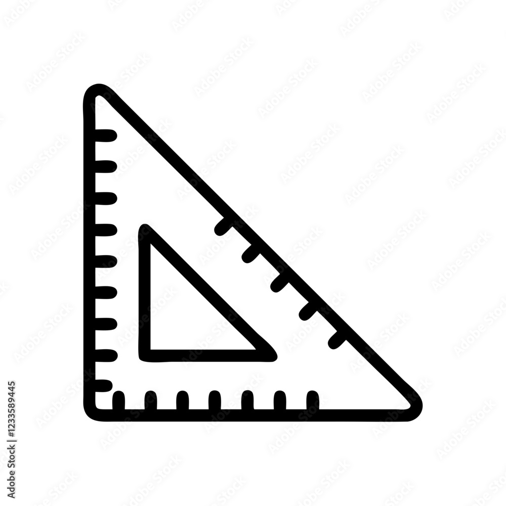 Wooden Ruler Vector Icon – Classic Measurement Tool Wooden Ruler Vector Icon – Classic Measurement Tool