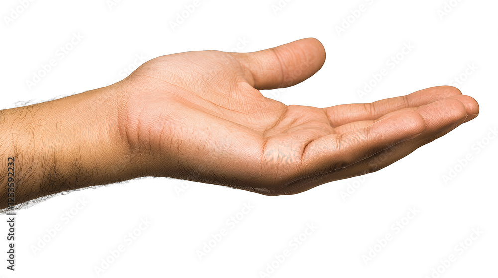 a male hand with the palm open on a transparent background, photo PNG image, PNG file, Generative art. a male hand with the palm open on a transparent background, photo PNG image, PNG file, Generative art.