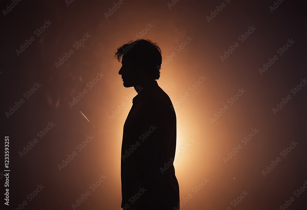 Silhouette of a man