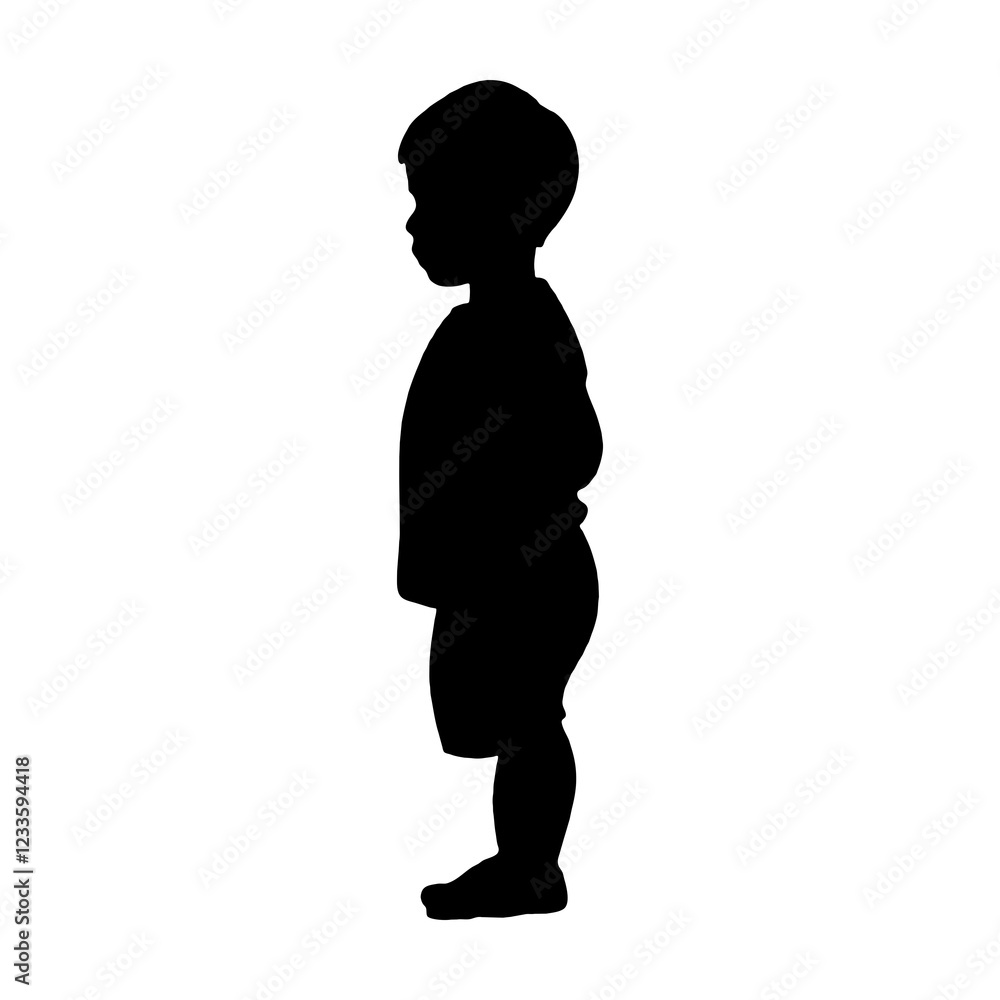 ひとりぼっちの寂しそうな子ども・男の子の黒いシルエットイラスト 透過背景の切り抜き ひとりぼっちの寂しそうな子ども・男の子の黒いシルエットイラスト 透過背景の切り抜き