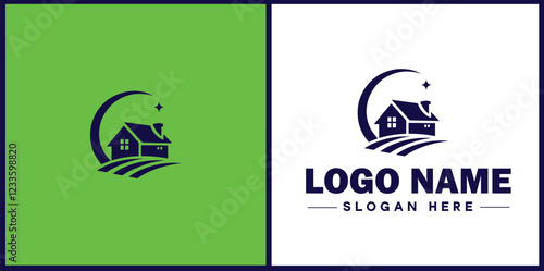 Property Management icon Estate management Real estate management Property administration flat logo sign symbol editable vector