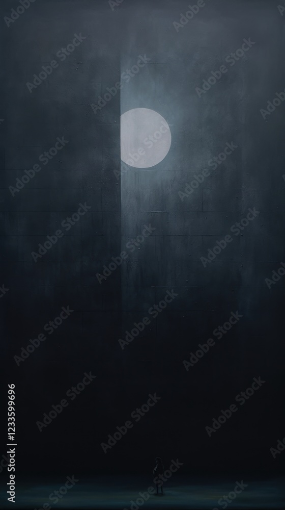 Night sky silhouette black moon. Night sky silhouette black moon.