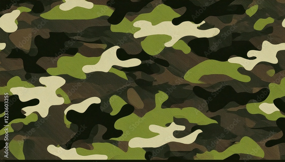 Striking Seamless Military Camouflage Texture in Army Green Vibrant Pattern Repeats Create a Tactical Masterpiece for Artwork, Home Decor, or Design Inspiration Striking Seamless Military Camouflage Texture in Army Green Vibrant Pattern Repeats Create a Tactical Masterpiece for Artwork, Home Decor, or Design Inspiration