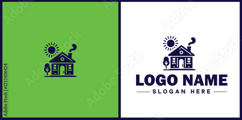 Property Management icon Estate management Real estate management Property administration flat logo sign symbol editable vector