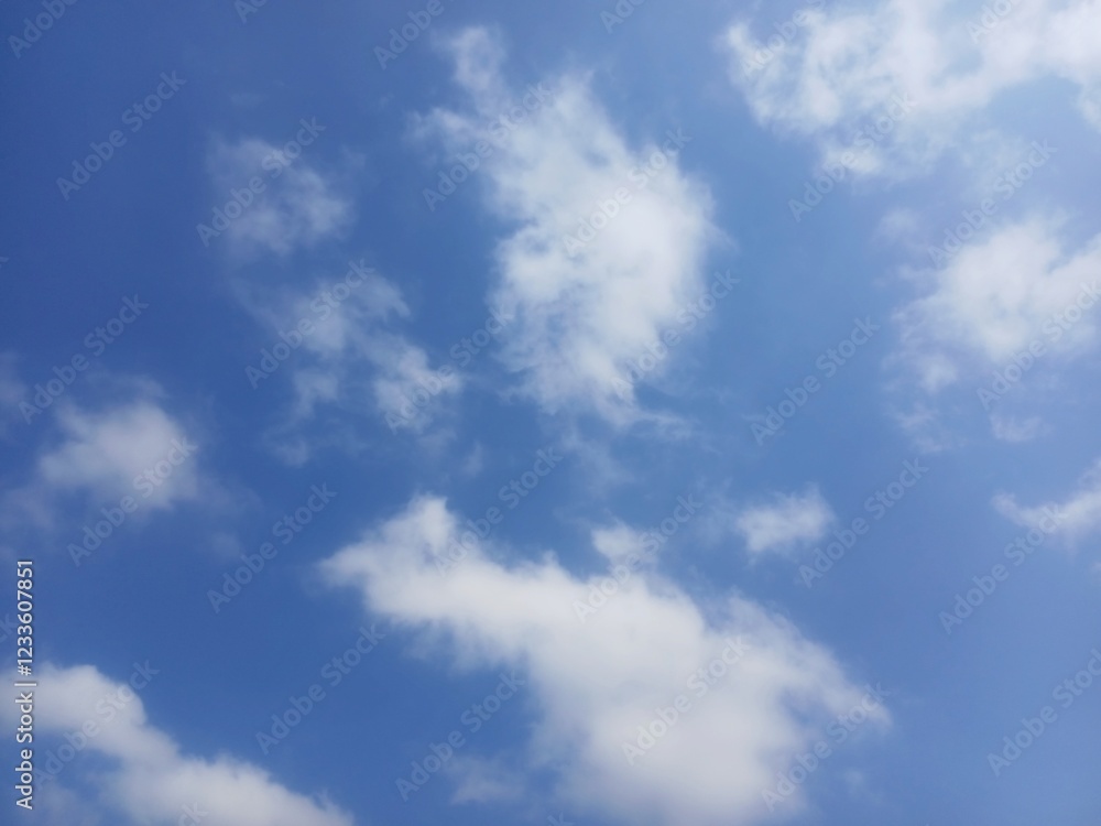 Fototapeta premium View of clear blue sky