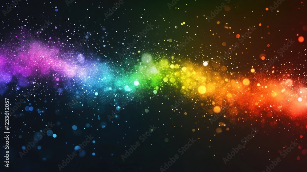 Fototapeta premium Rainbow Segment: Rainbow segment isolated on transparent background,