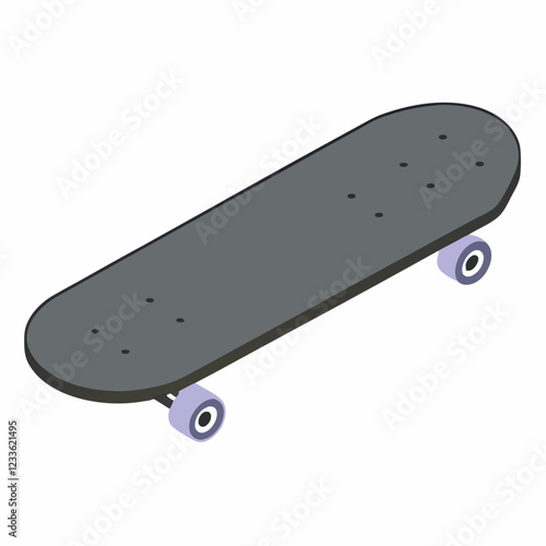Kid skateboard icon Isometric of  skateboard  icon for web vector illustration (1)