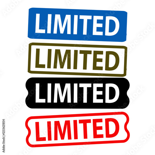 Limited Edition exclusive icon vector design templates