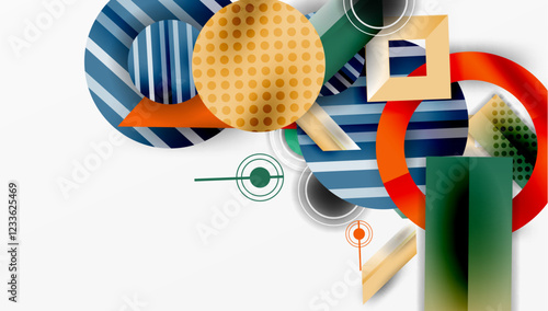 Dynamic complex geometric abstract background