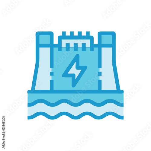  Renewable Hydropower Icon Design