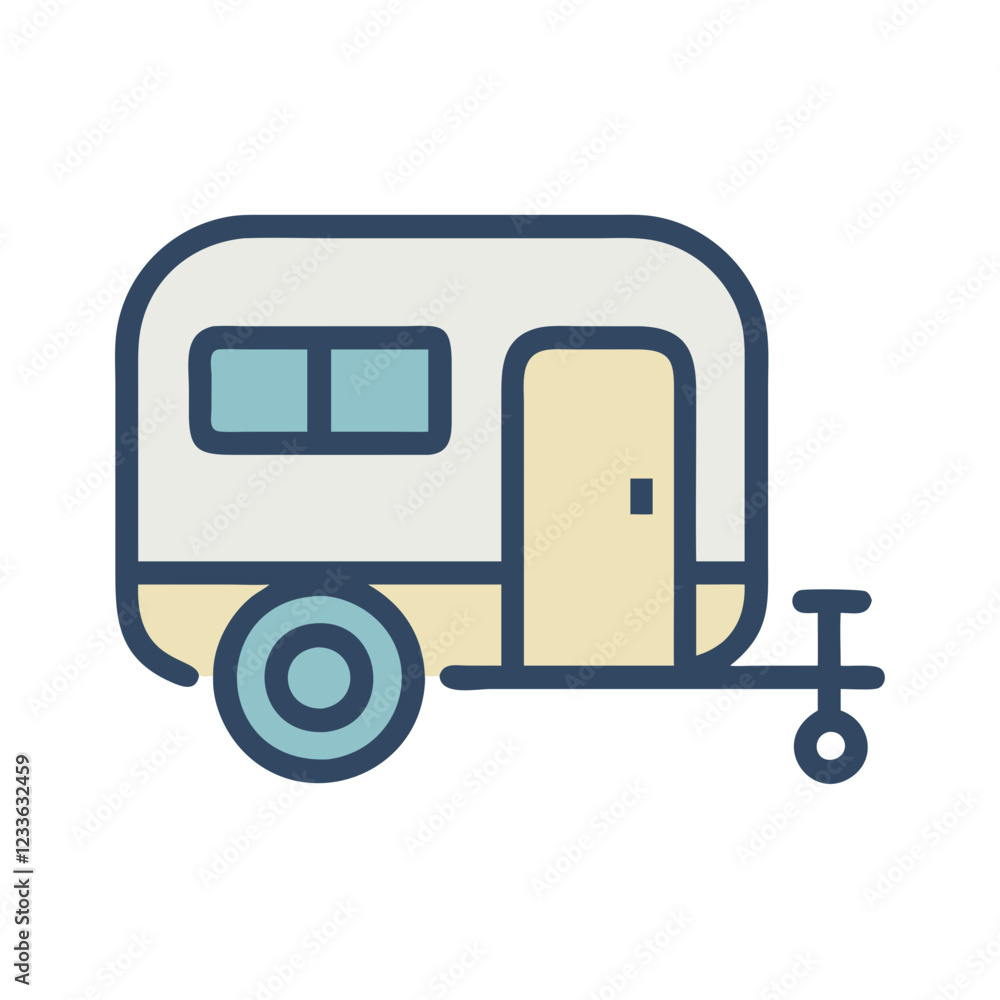 caravan icon design