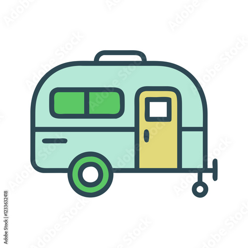 caravan icon design