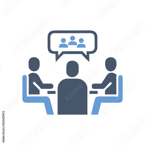  Stylish Meeting Icon for Professional Gatherings