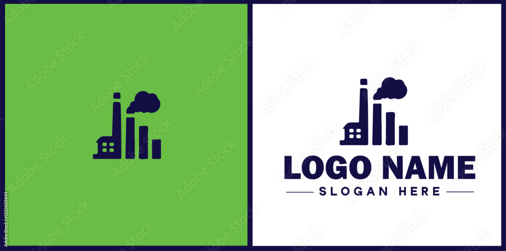 Manufacturing Company icon Industrial company Manufacturing firm Production company flat logo sign symbol editable vector Manufacturing Company icon Industrial company Manufacturing firm Production company flat logo sign symbol editable vector