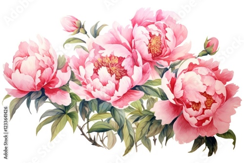 Wallpaper Mural Peonies blossom flower plant. Torontodigital.ca