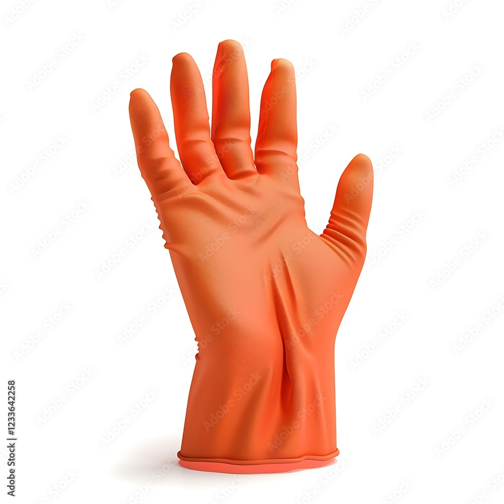 Fototapeta premium Kitchen protective glove on white background