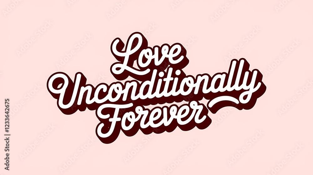 Love Unconditionally Forever A Romantic Phrase Love Unconditionally Forever A Romantic Phrase